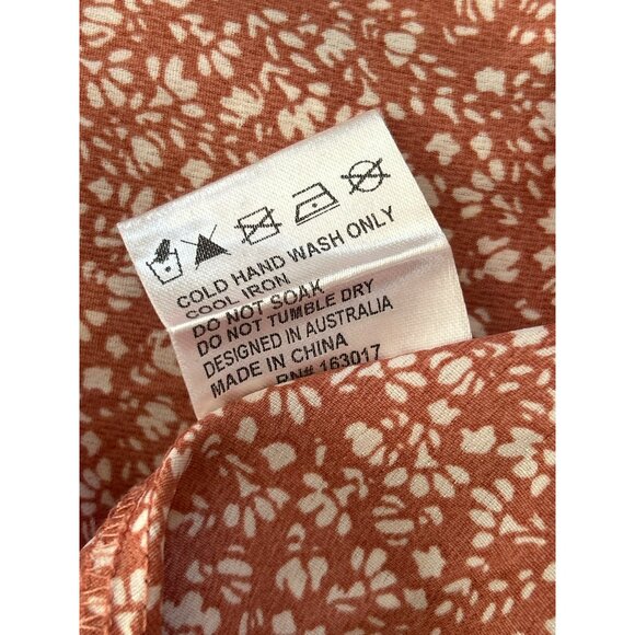 Princess Polly Women's Asymmetrical Bohemian Long Sleeve Dress Size 8 Festival - Picture 6 of 6